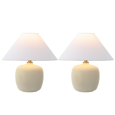 JONATHAN Y Delphi Minimalist Scandinavian Resin/Iron LED Table Lamp