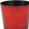 HomeRoots 6" Red Recycled Plastic Indoor Outdoor Round Pot Planter - 3 of 3