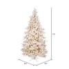 Vickerman 7.5' Flocked Vintage Fir Artificial Christmas Tree, Warm White LED Lights - 2 of 3