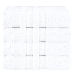 American Soft Linen 4 Piece 100% Cotton 27x54" Salem Bath Towel Set - 1 of 4
