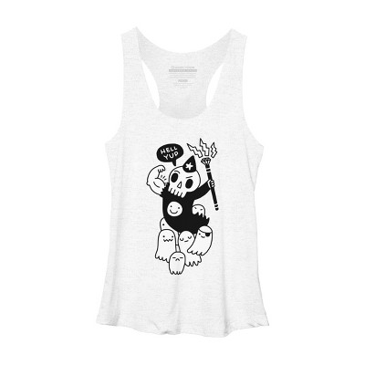Women's Design By Humans Super Duper Necromancer By obinsun Racerback Tank Top