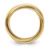 Black Bow Jewelry 6mm 14K Yellow, White or Tri-Color Gold Three Band Rolling Ring - 2 of 4