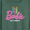 Women's - Barbie - Let's Party Lightweight French Terry Wide Neck Long Sleeve Shirt - 2 of 4