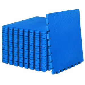 ProsourceFit Exercise Puzzle Mat, 24"x24" Tiles - 1 of 4