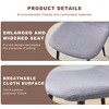 5 Piece Dining Table Set Kitchen Table Set with 4 Upholstered Chairs & Adjustable Height Table - ModernLuxe - 4 of 4