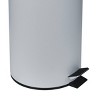 1.3gal Soft Close Pedal Trash Bin Lunar Rock - 88 Main: Steel Bathroom Wastebasket with Solid Pattern, 8" Height - 4 of 4