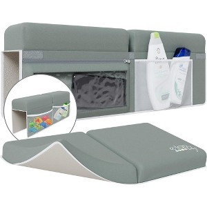 Elan Baby Bath Kneeler and Elbow Rest Pad Set, Non-Slip Design, Includes 4 Toy Pocket Organizers, Waterproof and Easy to Clean - 1 of 4