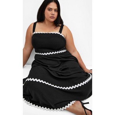 Women's Plus Size Shani Dress - black | CITY CHIC