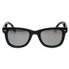 Calabria Classic Folding Wayfarer Sunglasses with 100% UVA/UVB Protection (Black Frame & Green Lens) - 2 of 4