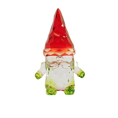 5.0 Inch Christmas Gnome Standing Light Reflecting Gnome Figurines