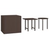 vidaXL Bistro Table Black 15.7"x27.5" Metal - 2 of 4