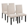 Whisen Faux Marble 5-Piece Dining Set with 4 Thicken Cushion Chairs - 3 of 4