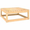 vidaXL Patio Footstools with Cushions 2 pcs Solid Wood Pine - 2 of 4