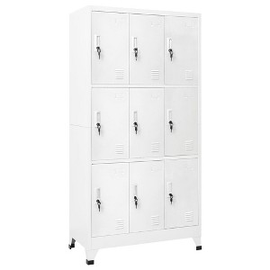 vidaXL Locker Cabinet Gray Steel 35.4x17.7x70.9 in Locker Cabinet - 1 of 4