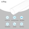 Unique Bargains Lamp Lantern Water Cooling System Acrylic Round Pipes Clear 4 Pcs 14" - 3 of 4