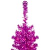 Northlight 6' Pre-Lit Pink Artificial Tinsel Christmas Tree, Clear Lights - 4 of 4