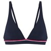 Women's Contrast Trim Triangle Bikini Swimsuit Top Bra Sizing - LASCANA - 2 of 4