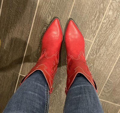 Target red 2025 cowgirl boots