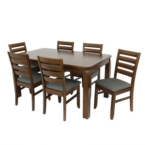 Modus International Autumn Rustic Solid Wood 7-Piece Dining Table