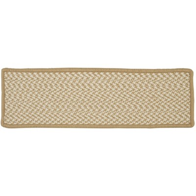 Colonial Mills Outdoor Houndstooth Tweed - Cuban Sand Stair Tread (single)