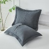 LISM 100% Cotton Quilted Pillow Shams, 26" x 20" (Pack of 2) - 2 of 4