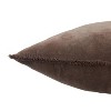 26"x26" Oversized Dapperly Square Throw Pillow Dark Taupe - Jaipur Living: Cotton Knit, Removable Cover, Indoor Use - 3 of 4