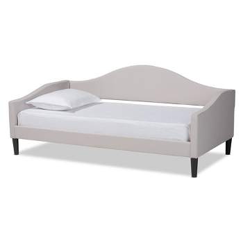Twin Milligan Upholstered and Wood Daybed - Baxton Studio