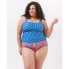 Three Blooms Square Neck Tankini Top - 3 of 4