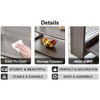 NicBex 43.3"/35.4" 2-Tier Coffee Table with Textured MDF Top,Practical Center Table for Living Room - 4 of 4