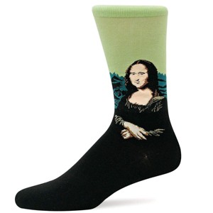 Da Vinci's Mona Lisa Famous Art Socks from the Sock Panda (Men's or Women's Sizes) - 1 of 3