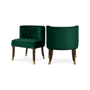 Meridian Furniture,Perry Velvet Dining Chair, Set of 2 - 1 of 4