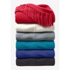 Woman Within Plus Size Fringed Shawl Collar Fleece Jacket - 3 of 4