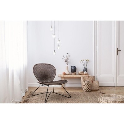 Hadden Chrome and Clear Glass LED Pendant Light