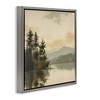Stupell Industries Beige Mountain Landscape Floating Frame Canvas Art - 2 of 4