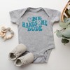The Juniper Shop One Handsome Dude Baby Bodysuit - NB - Heather Grey - 2 of 2