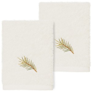 Linum Home Textiles 100% Turkish Cotton PIERRE Embellished Towel Set - 1 of 2