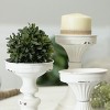 VIP Metal 8 in. White Candle Holder Set of 3 - 3 of 4