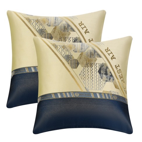 One Navy Pillow Cover Decorative Pillows 18 X 18 Inch Navy Blue