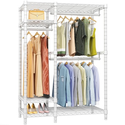 Vipek S3 I2 Heavy Duty Garment Rack With Adjustable Shoe Rack, Free  Standing Clothes Rack Custom Closet Rack, White : Target