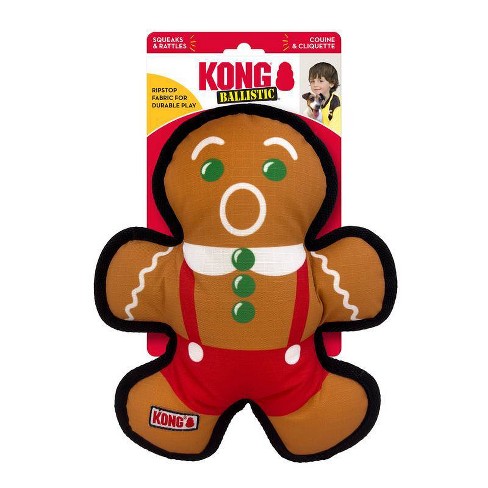 Kong Holiday Ballistic Gingerbread Man Dog Toy Target