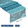 Unique Bargains Party Wedding Polyester Flexible Cutting Delicate Edges Sequin Table Runner 2 Pcs - 2 of 3