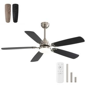 BestParts 52" Ceiling Fan, LED Ceiling Fan with Remote - Adjustable Color Temperature, 6 Speeds, DC Motor - 1 of 4