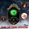 Whisen Halloween Decoration, Animatronic Doorbell with Glowing Eyeball & Scary Sound Effects - Black - 3 of 4