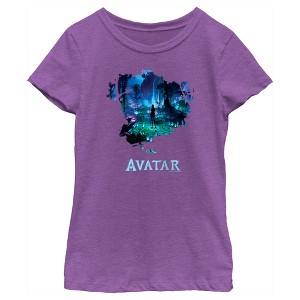 Girl's Avatar Neytiri Pandora Night Scene T-Shirt - 1 of 4