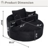 RISOKEYS Round Sofa Bed - Memory Foam Sectional Couches for Living Room, Cloud Couch with Three Pillows - 3 of 4