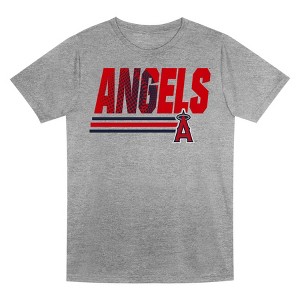 MLB Los Angeles Angels Boys' Gray Poly T-Shirt - 1 of 1