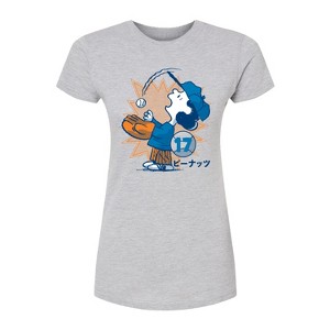 Women's - Peanuts - Lucy Baseball Fitted Graphic T-Shirt - 1 of 4