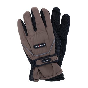 CTM Men's One Size Microfiber Winter Ski Gloves with Wrist Strap - 1 of 4
