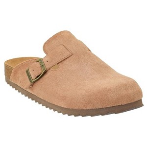 Corkys Womens One For The Books Slip On Mules, Camel Faux Suede - 1 of 4