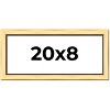 PosterPalooza | Panoramic Simple Gold Picture Frame - UV Acrylic, Foam Board Backing, Hanging Hardware - 2 of 4